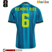 Moške Nogometnih dresov Kolumbija Richard Rios #6 Gostujoči SP 2026 Kratki rokavi